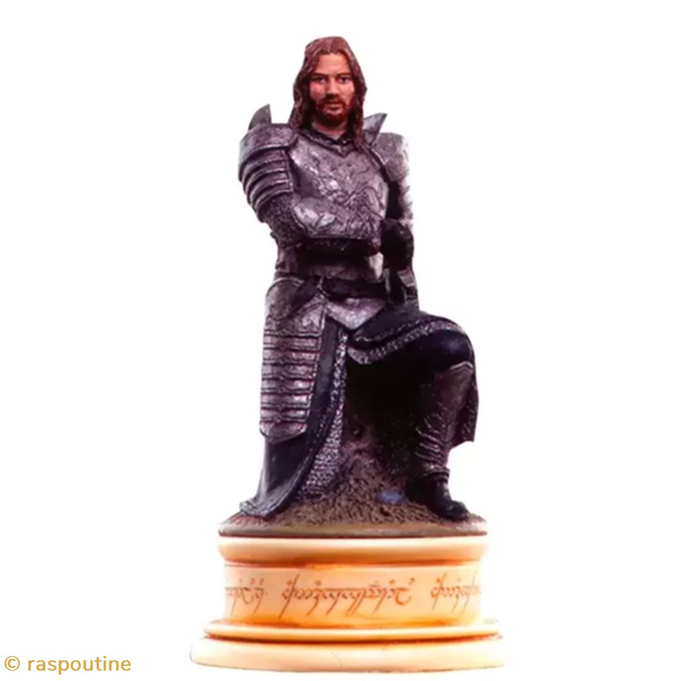 figurines jeux de plateaux seigneur des anneaux faramir pion blanc