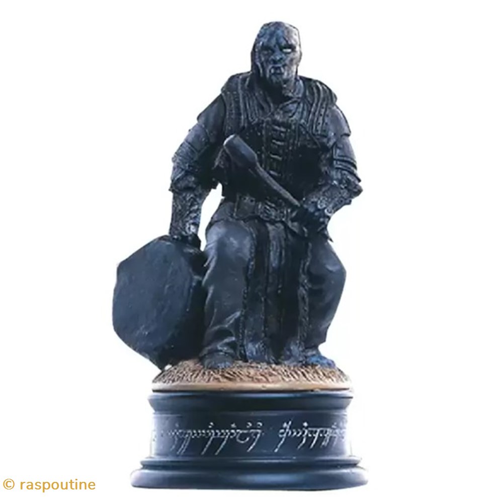 figurines jeux de plateaux seigneur des anneaux percutionniste orc pion noir