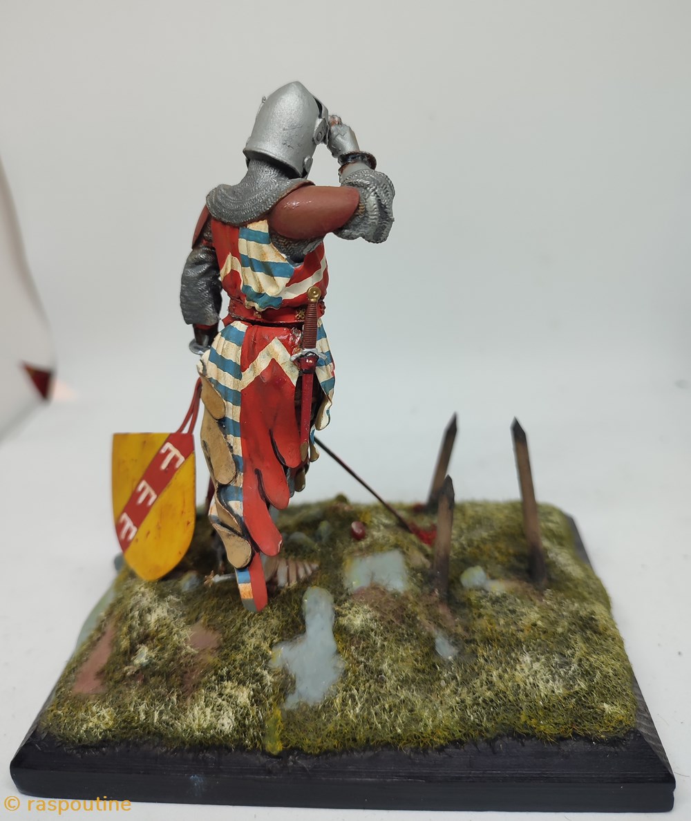 Chevalier Français du XIV Emme siècle 3 figurines historique moyen age chevalier francais du xiv emme siecle