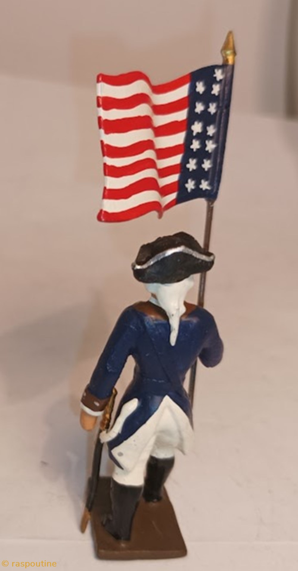Drapeau de l'état de new York & new jersey 3 figurines historique guerre civile americaine drapeau de etat de new york new jersey