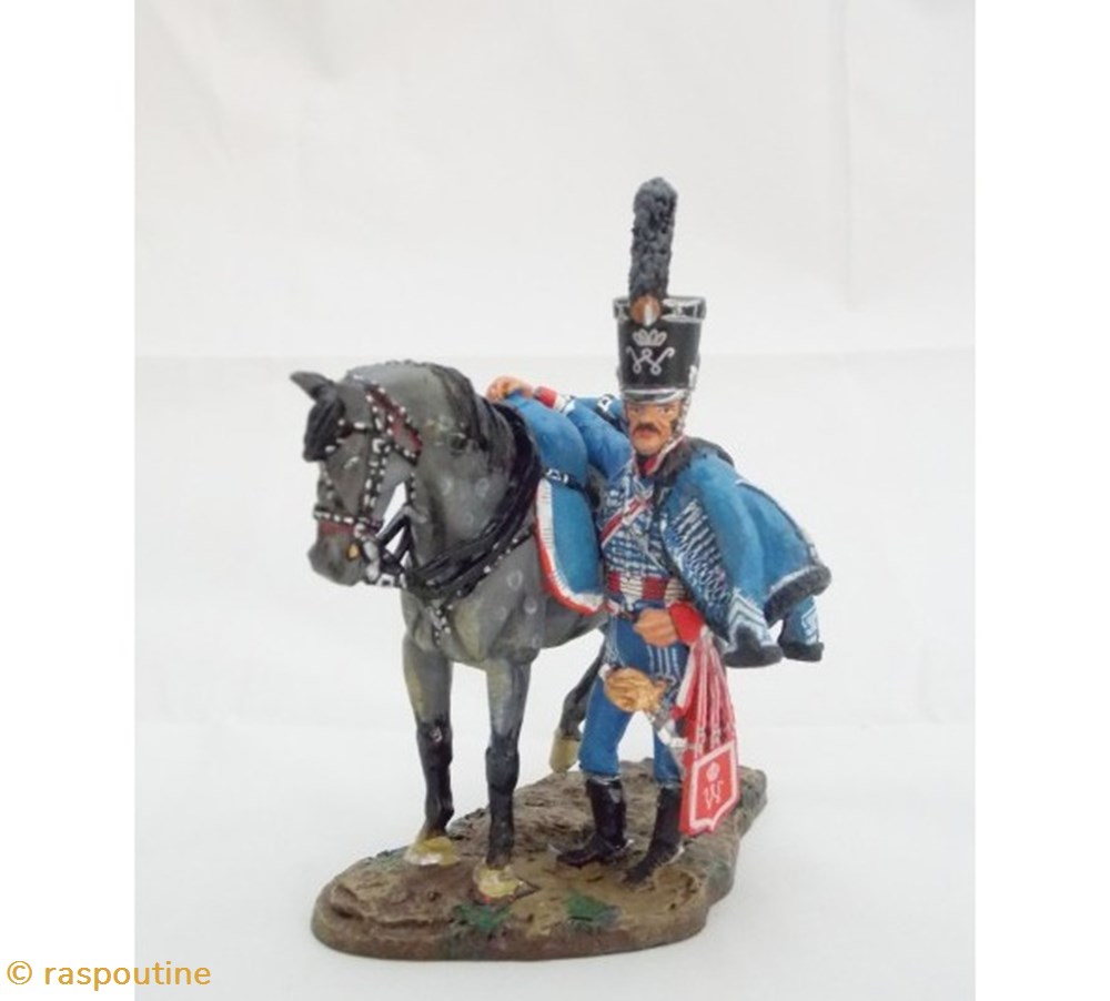 Capitaine Hussard Belge 1815 figurines historique epoque napoleonienne capitaine hussard belge 1815
