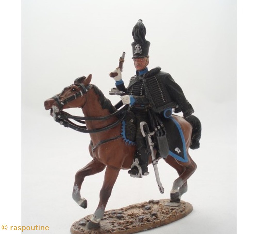 Hussard duché de Brunswick 1812 figurines historiques epoque napoleonienne hussard duche de brunswick 1812