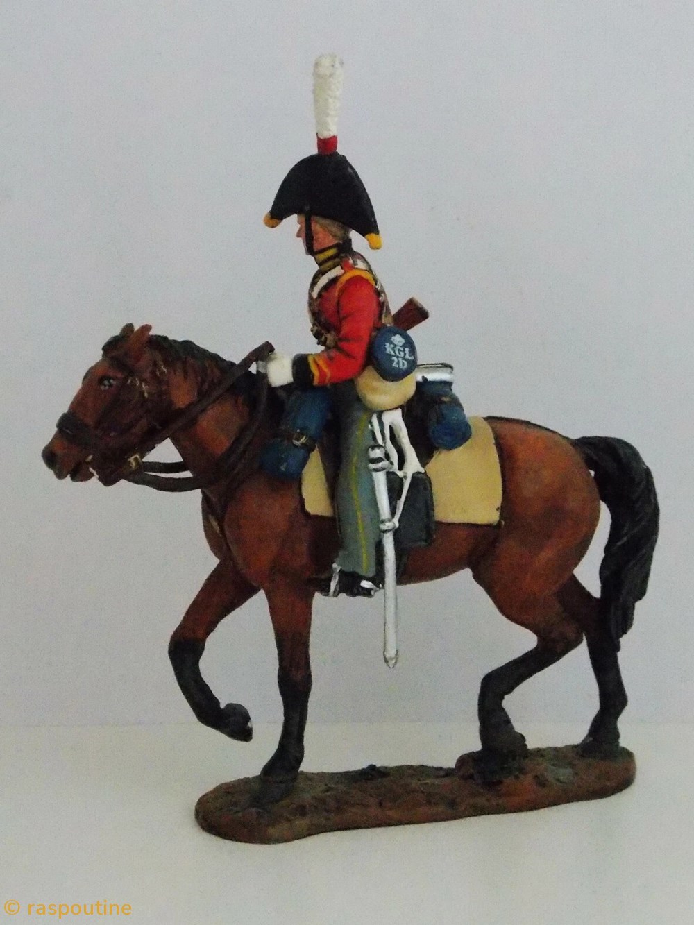 figurines historique epoque napoleonienne dragons 2eme regiment kgl king german legion 1812