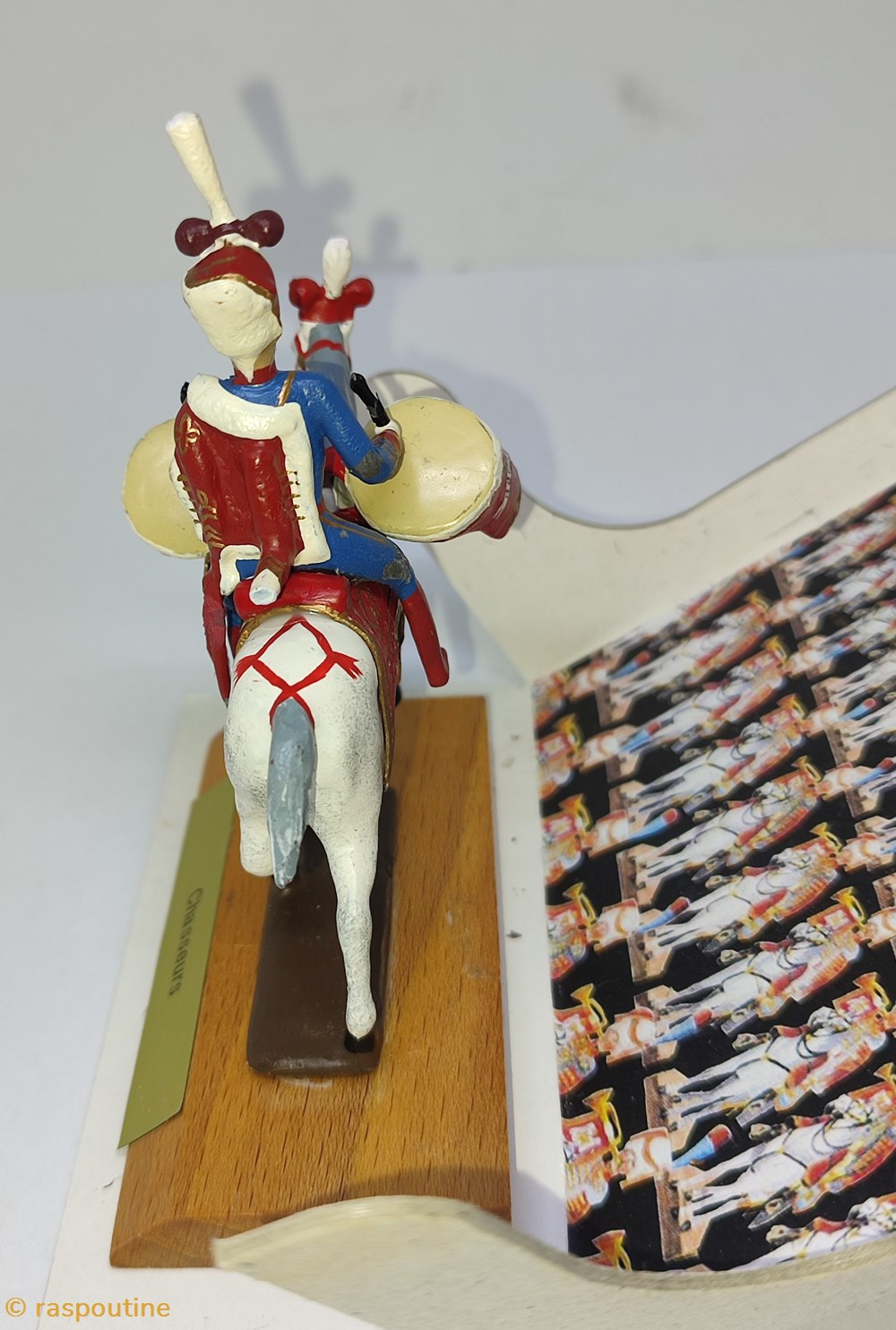 Timbalier des chasseurs à cheval 4 figurines historique epoque napoleonienne timbalier des chasseurs a cheval