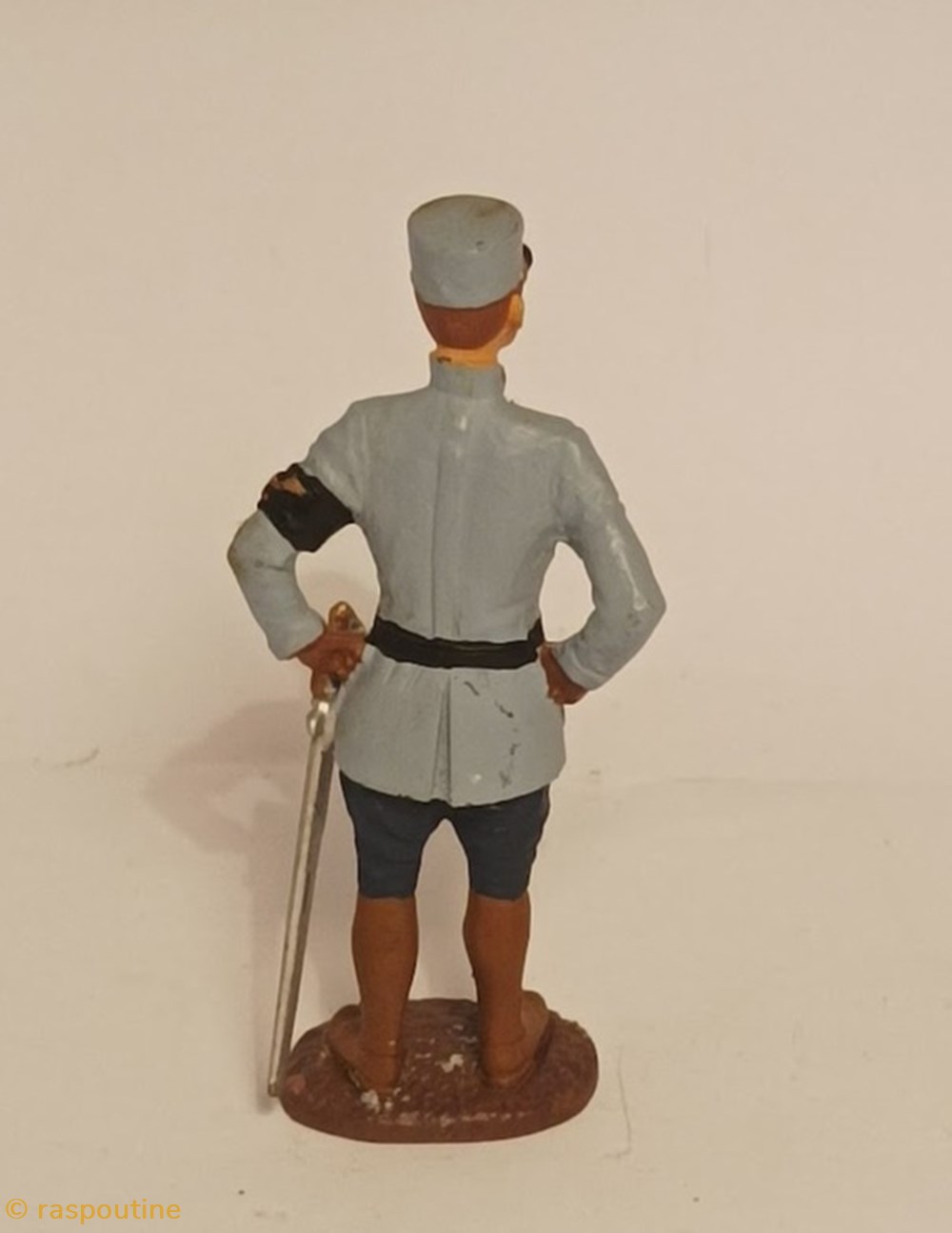 Off. Commandant de la 30ème Cie d'aérostiers 2 figurines historique premiere guerre mondiale off commandant de la 30eme cie aerostiers