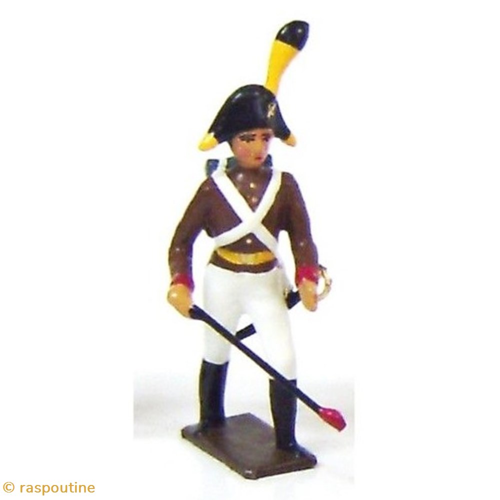 Artilleur autrichien avec boutefeu (mèche) figurines historique epoque napoleonienne artilleur autrichien avec boutefeu meche