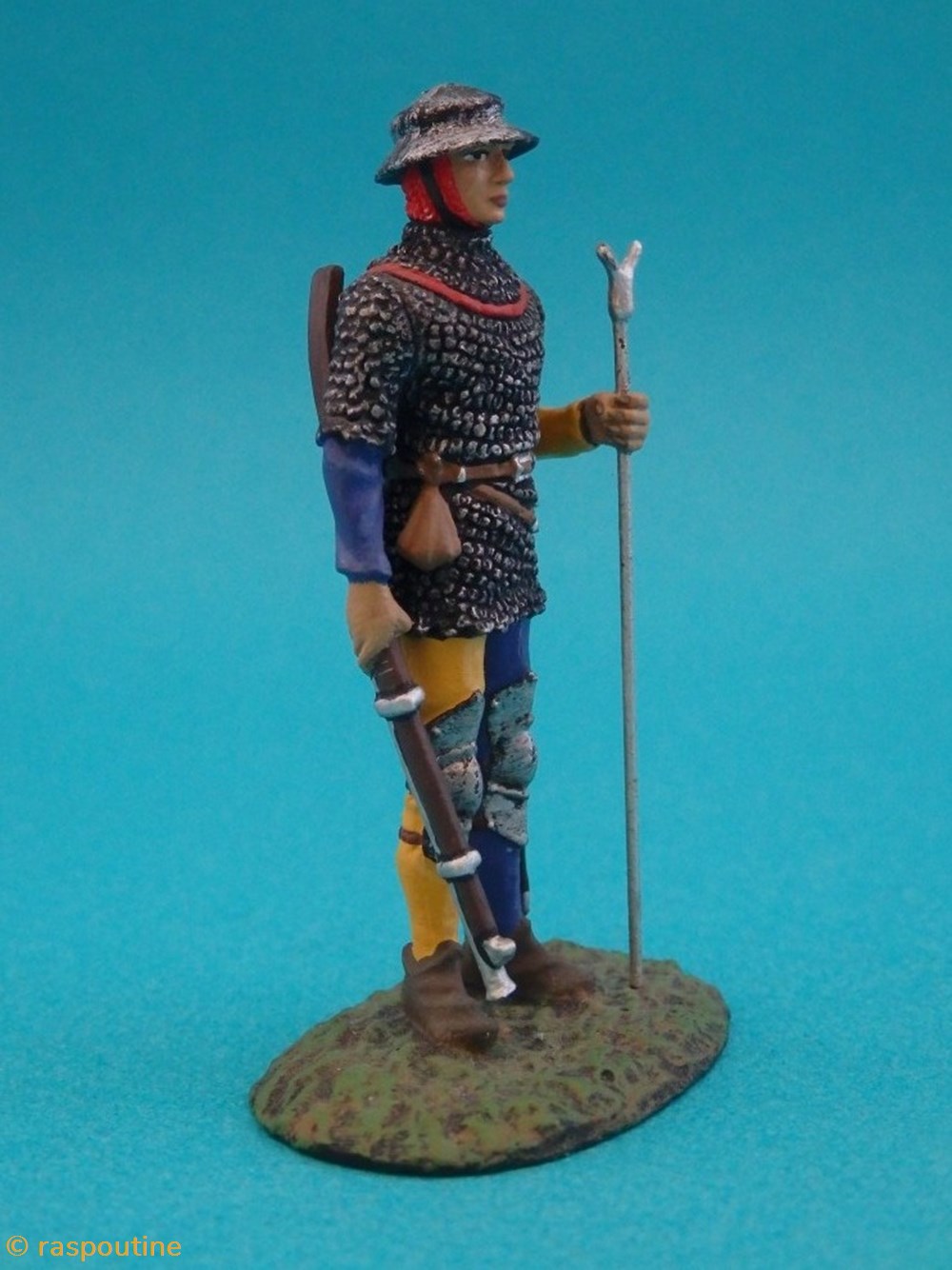 Arquebusier XVe siècle 2 figurines historique moyen age arquebusier xve siecle