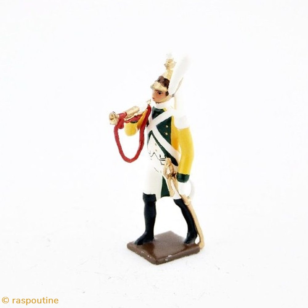 figurines historique epoque napoleonienne clairon des dragons de la garde dragons jaunes 1812