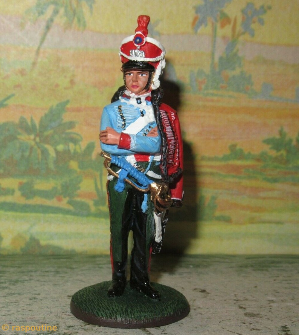 Trompette, 1er Régiment de la garde d'honneur France 1813 figurines historiques epoque napoleonienne trompette 1er regiment de la garde honneur france 1813