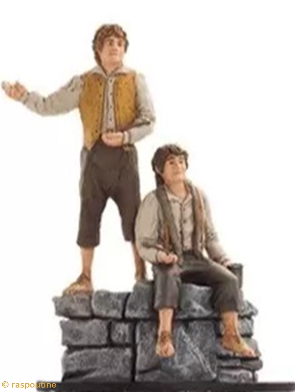 figurines cinema seigneur des anneaux merry et pippin