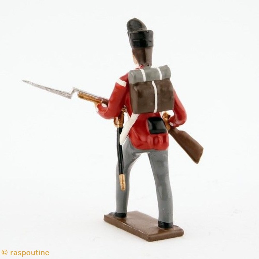 Fantassin du 32nd (cornwall) regiment à l'assaut (1812) 2 figurines historique epoque napoleonienne fantassin du 32nd cornwall regiment a assaut 1812
