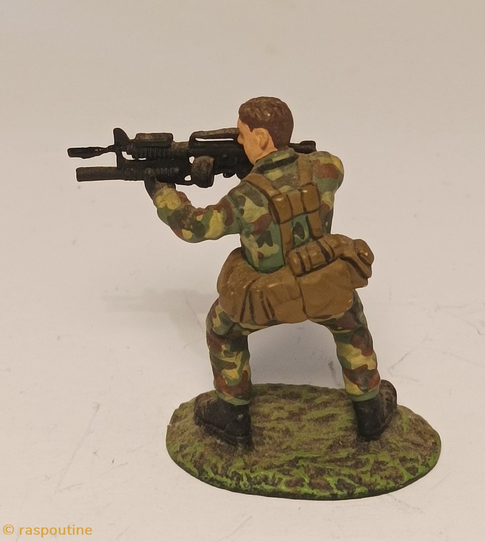 Commando Marine France - 1991 3 figurines historique apres guerre commando marine france 1991