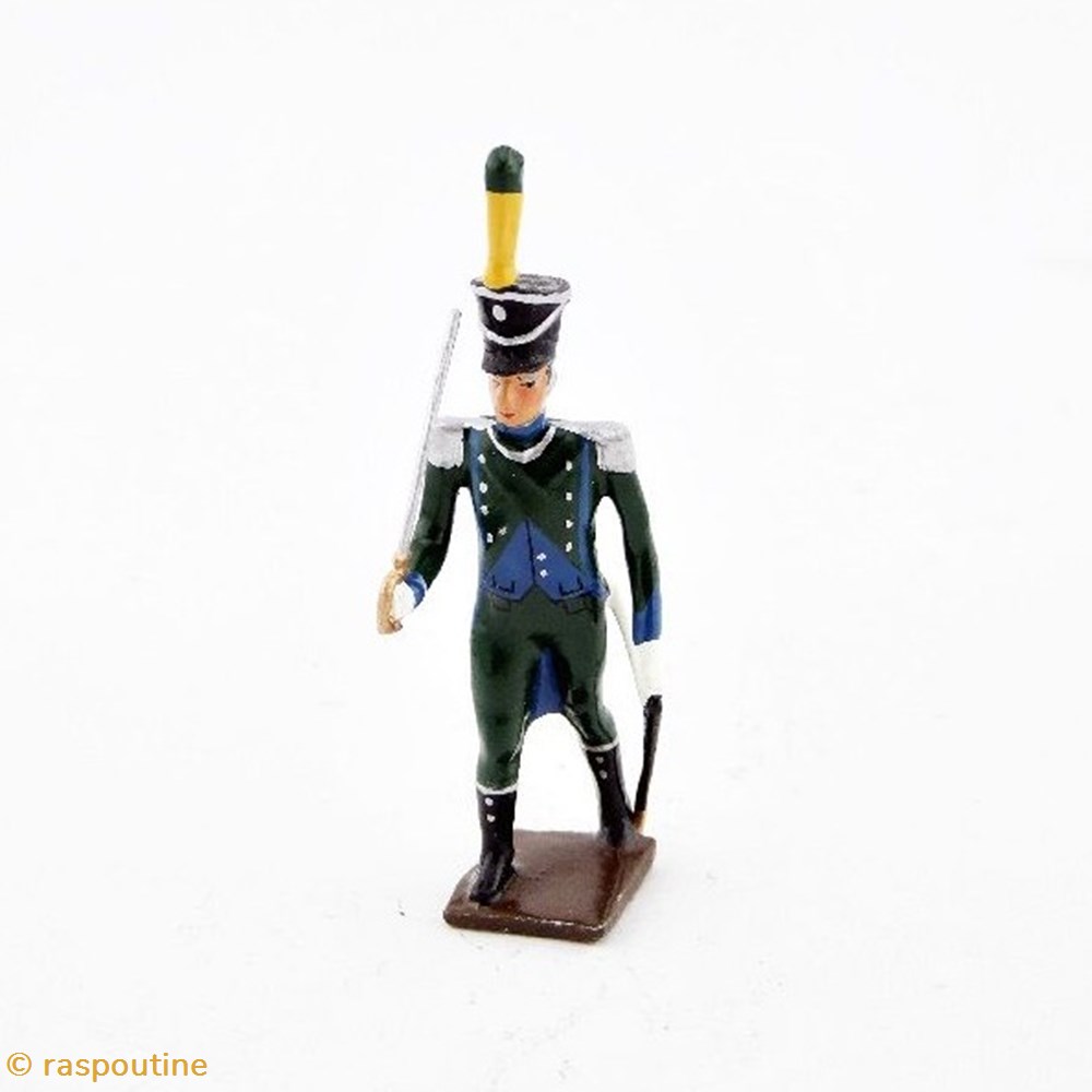 Officier de l'infanterie légère italienne (1810) figurines historique epoque napoleonienne officier de infanterie legere italienne 1810