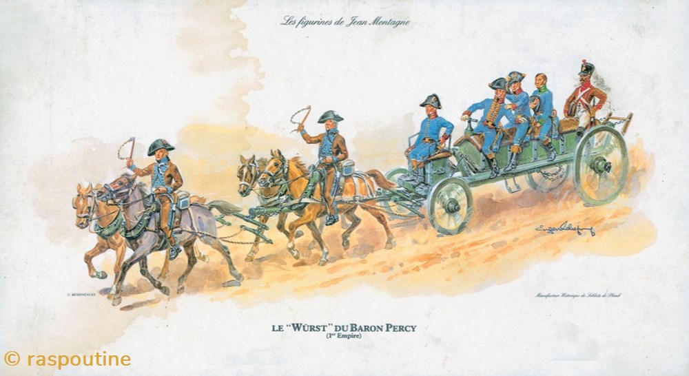 Le Wurst du Baron Percy 4 figurines historique epoque napoleonienne le wurst du baron percy