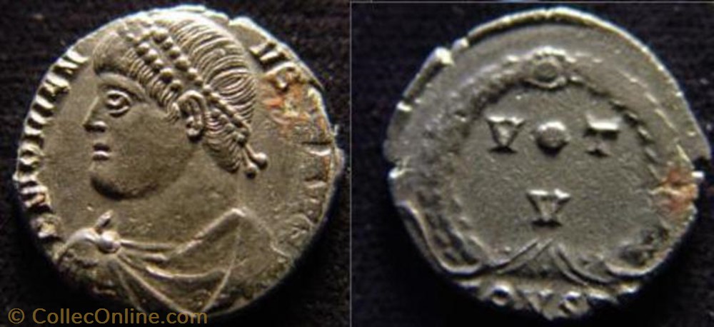 coin ancient b c to roman ae3 jovien