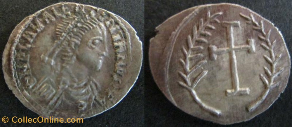 Silique Valentinien III FAUX MODERNE coin ancient b c to roman republicain imperial silique valentinien iii faux moderne