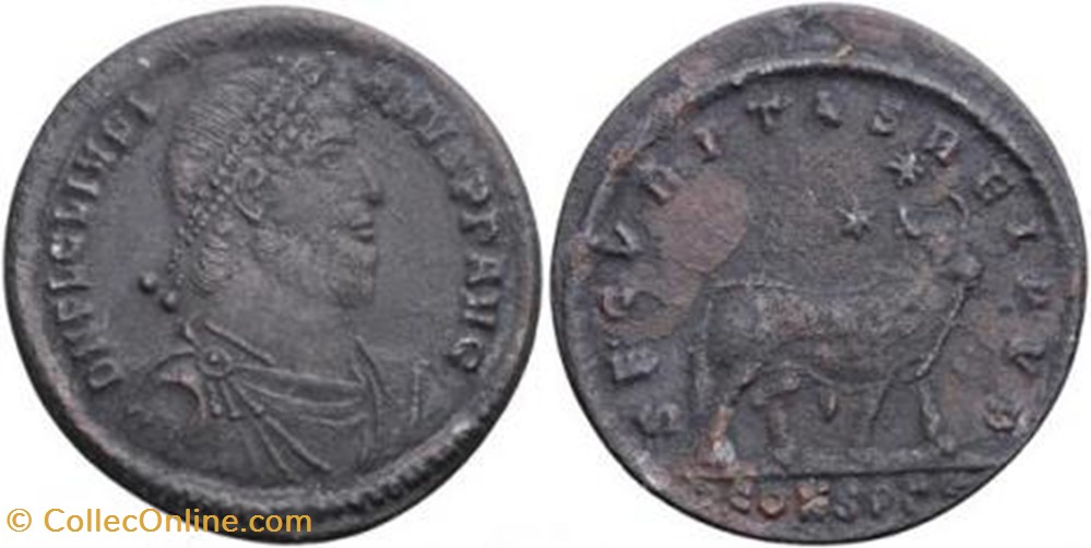 Double Maiorina Julien II Faux moderne coin ancient c to roman republicain imperial double maiorina julien ii faux moderne