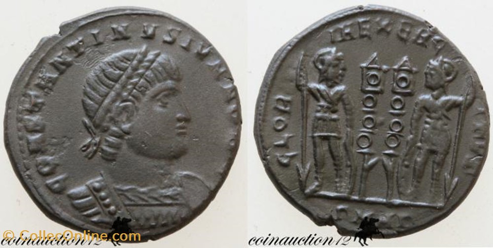 coin ancient b to roman republicain imperial ae3 constantin ii faux moderne