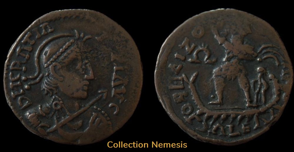 GRATIEN Ae2 monnaie antique av jc ap romaine republicaine imperiale gratien ae2