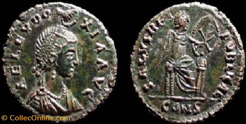Ae3 Eudoxie FAUX MODERNE coin ancient b c to roman republicain imperial ae3 eudoxie faux moderne