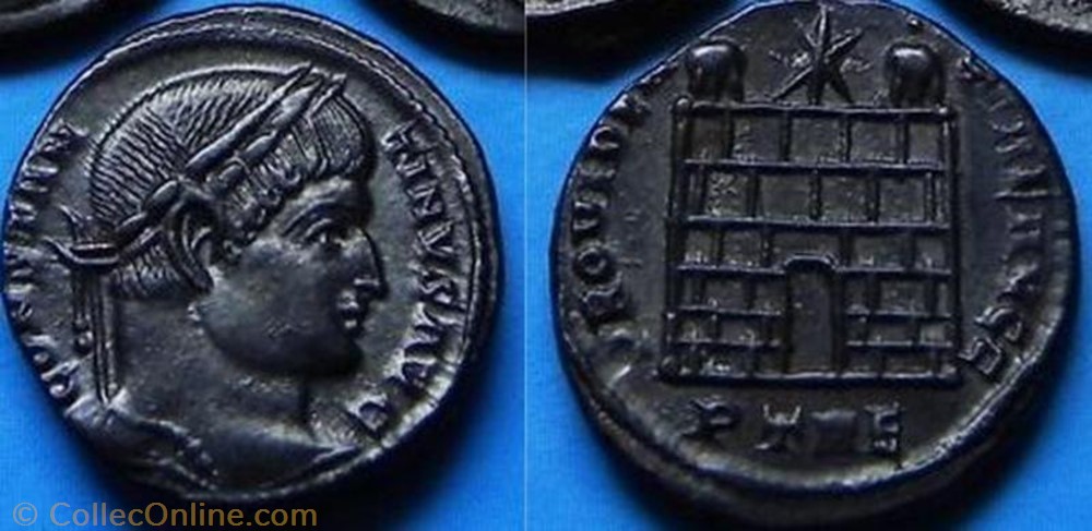 coin ancient b to roman ae3 constantin ier