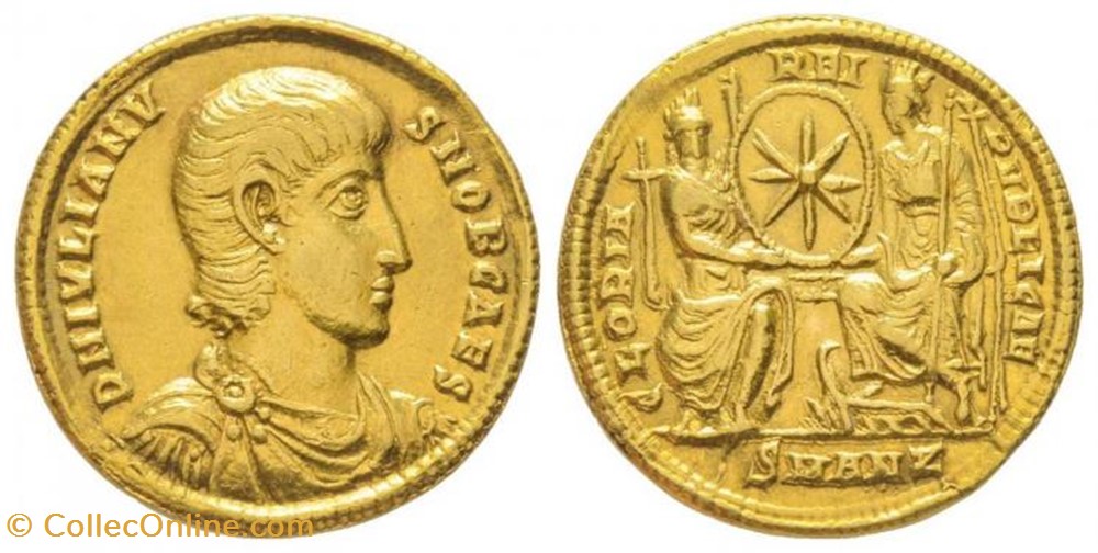 Solidus Julien II FAUX MODERNE coin ancient b c to roman republicain imperial solidus julien ii faux moderne