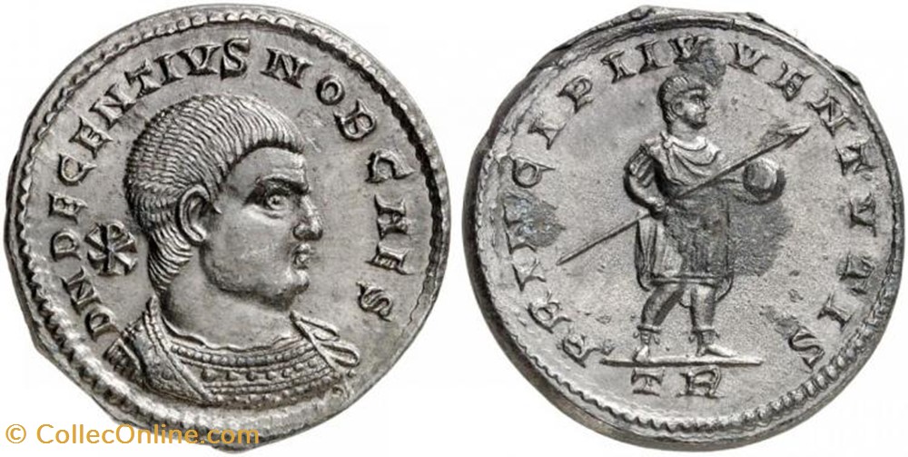 Miliarense Décence FAUX MODERNE coin ancient b to roman republicain imperial miliarense decence faux moderne