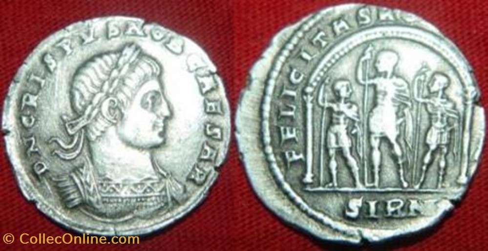 Miliarense Crispus FAUX MODERNE coin ancient b to roman republicain imperial miliarense crispus faux moderne