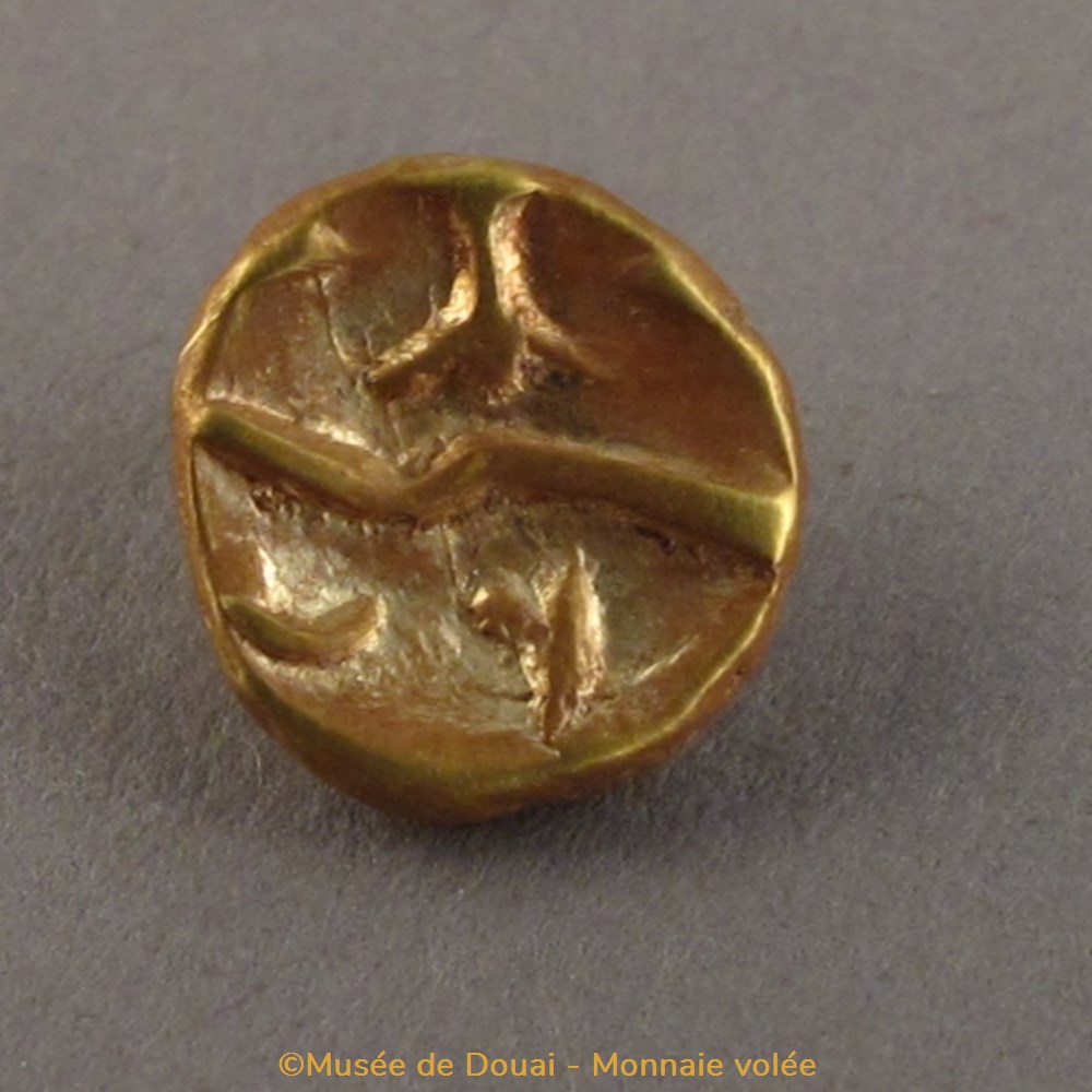 Dépôt Sin-Le-Noble - Statère - Monnaie volée monnaies antiquite av jc ap gauloises depot sin le noble statere monnaie volee