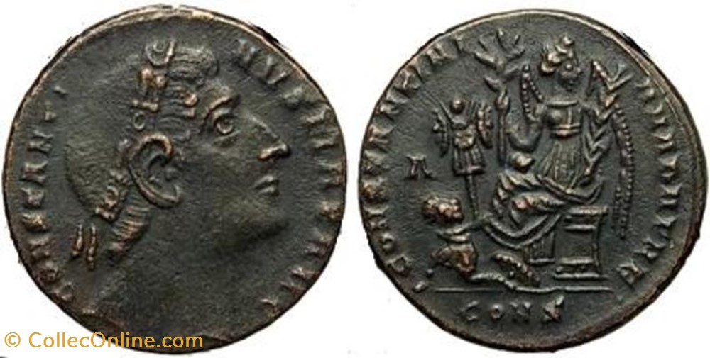 Ae3 Constantin Ier FAUX MODERNE coin ancient b to roman republicain imperial ae3 constantin ier faux moderne