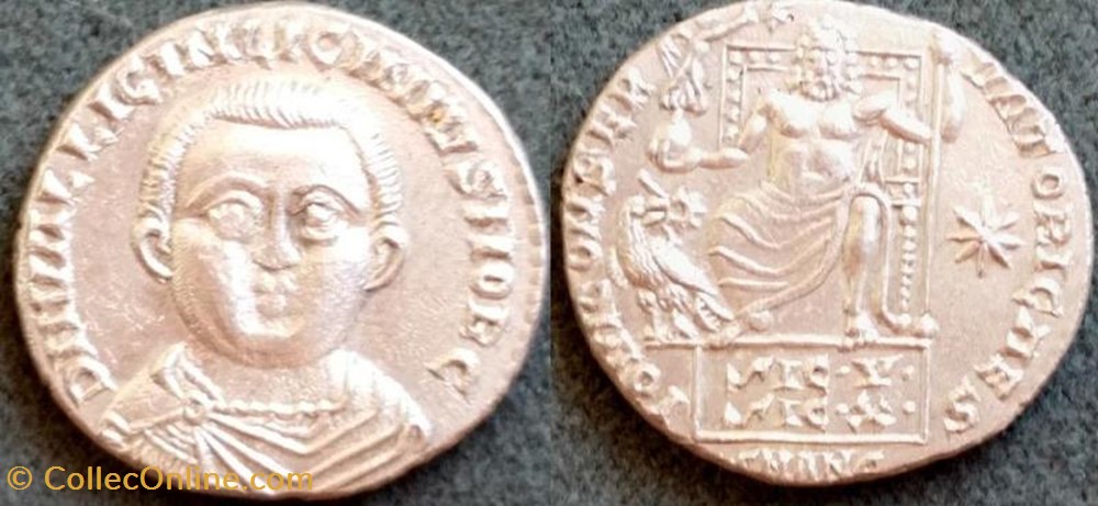 monnaies antiquite av jc ap romaines republicaines imperiales silique licinius ii faux moderne