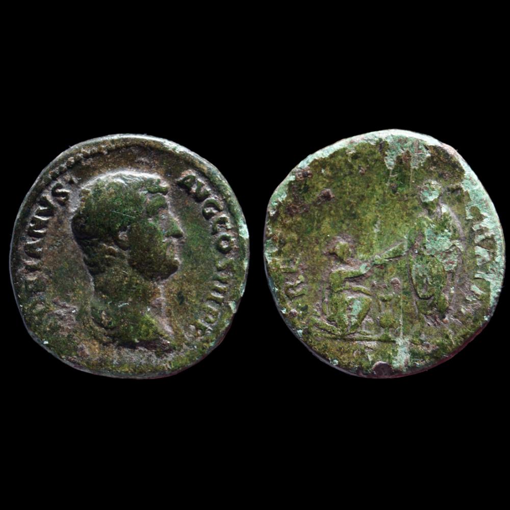monnaie antique romaine hadrien as