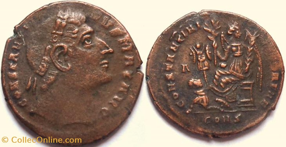 Ae3 Constantin Ier FAUX MODERNE coin ancient b to roman republicain imperial ae3 constantin ier faux moderne