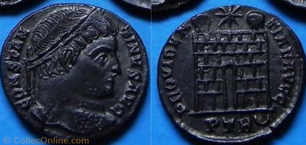 Ae3 Constantin Ier coin ancient b to roman ae3 constantin ier
