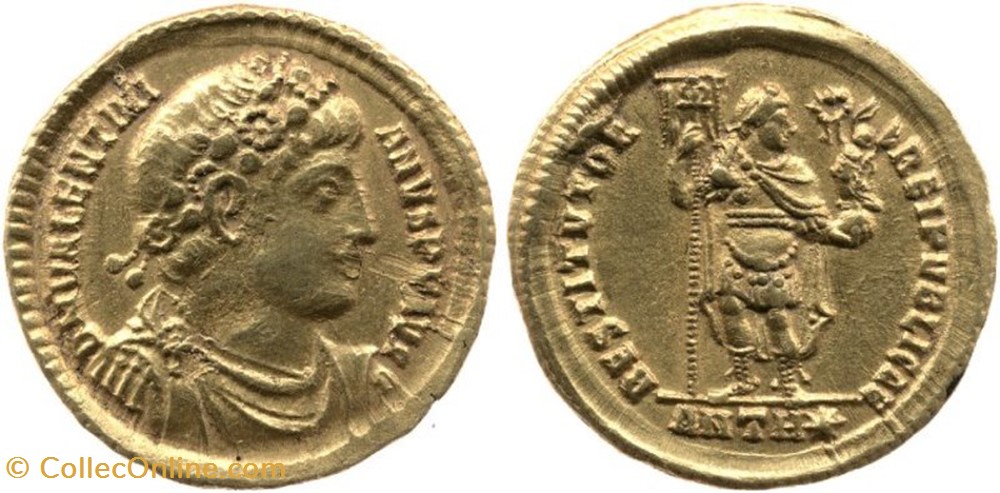 Solidus Valentinien Ier Faux moderne coin ancient b c to roman republicain imperial solidus valentinien ier faux moderne