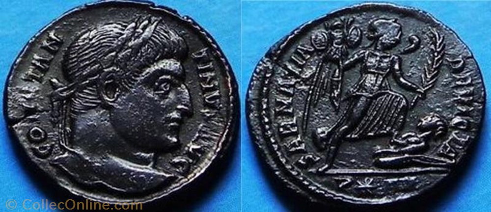 coin ancient b to roman ae3 constantin ier