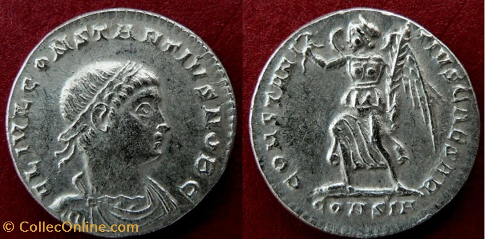 Silique Constance II FAUX MODERNE coin ancient b to roman republicain imperial silique constance ii faux moderne