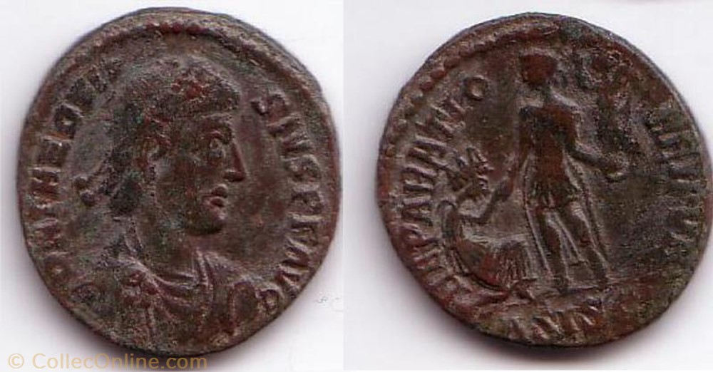 Ae2 Théodose Ier monnaie antique av jc ap romaine ae2 theodose ier