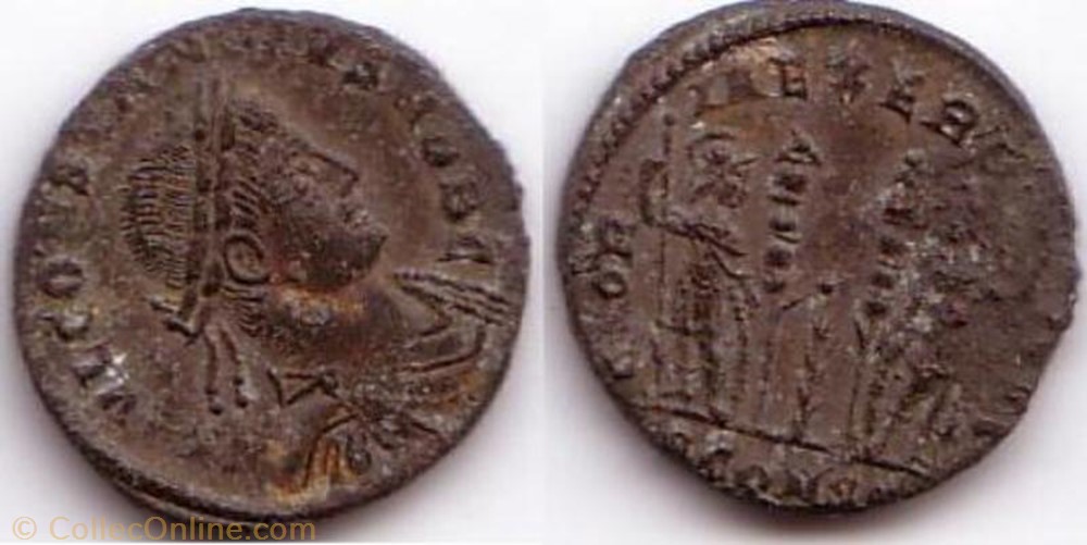 Ae3 Constance II monnaie antique av jc ap romaine ae3 constance ii