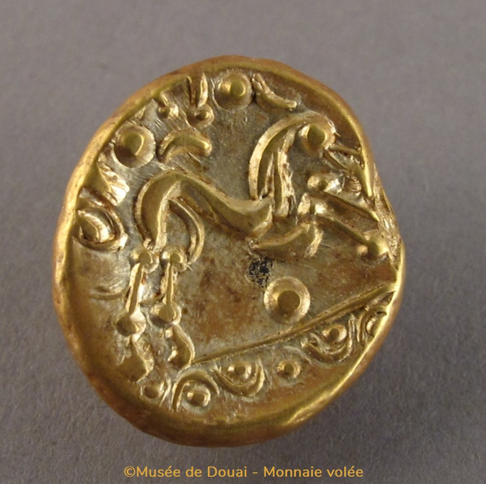 Dépôt Sin-Le-Noble - Statère - Monnaie volée monnaies antiquite av jc ap gauloises depot sin le noble statere monnaie volee