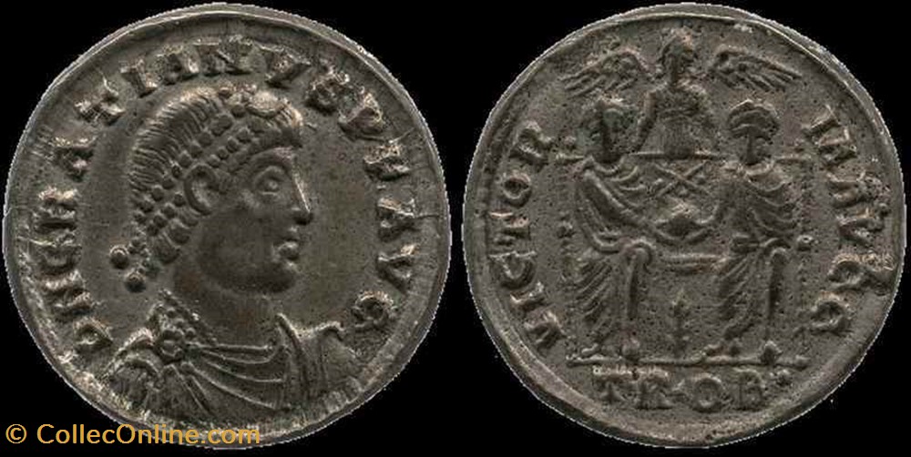 Silique Gratien, FAUX MODERNE coin ancient b c to roman republicain imperial silique gratien faux moderne