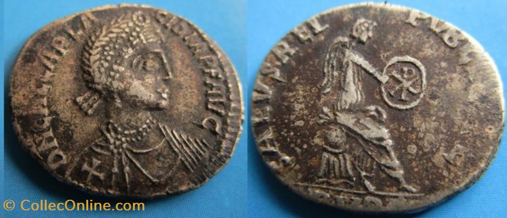 Silique Placidie Faux moderne coin ancient b to roman republicain imperial silique placidie faux moderne