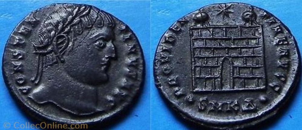 coin ancient b to roman ae3 constantin ier