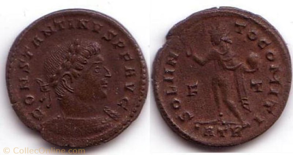 Ae3 Constantin Ier monnaie antique av jc ap romaine ae3 constantin ier