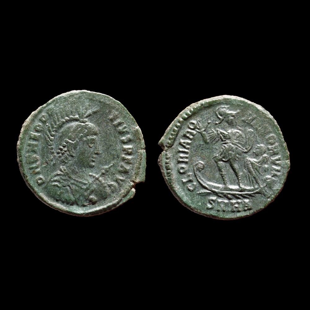 THEODOSE I Ae2 monnaie antique romaine theodose i ae2