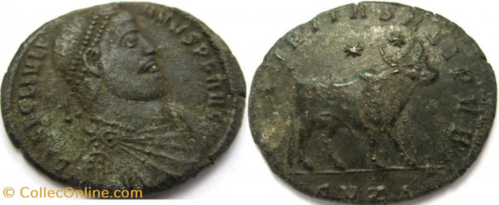 Double Maiorina Julien II FAUX MODERNE coin ancient c to roman republicain imperial double maiorina julien ii faux moderne