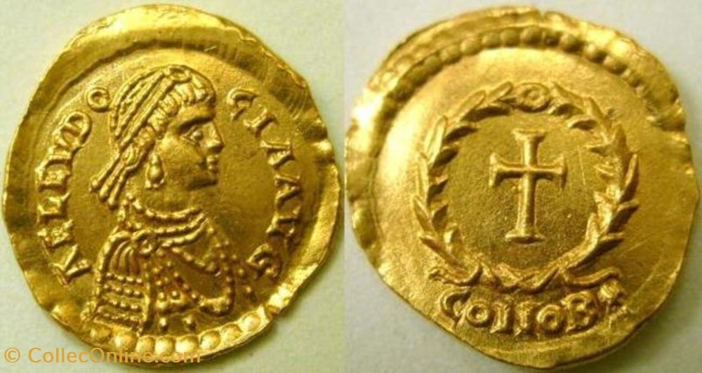Tremissis Eudocie, faux moderne coin ancient b to roman republicain imperial tremissis eudocie faux moderne