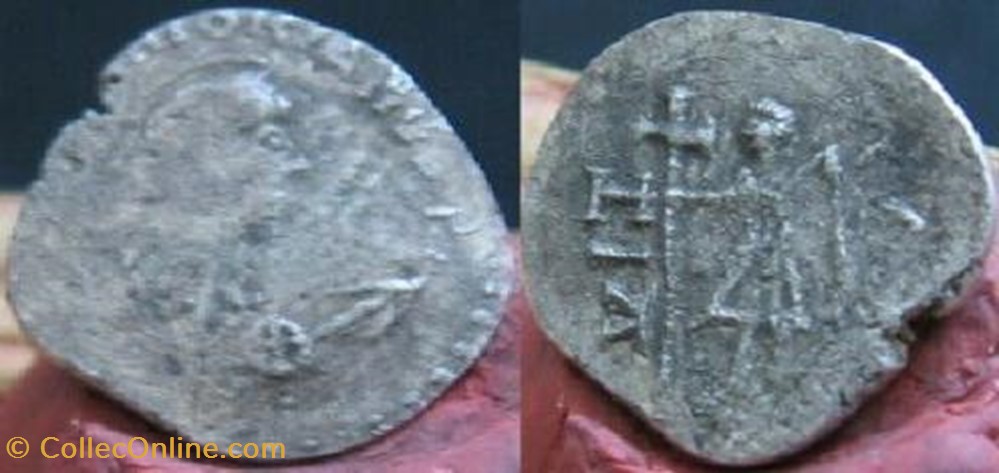 coin ancient b c to roman republicain imperial demi silique majorien faux moderne