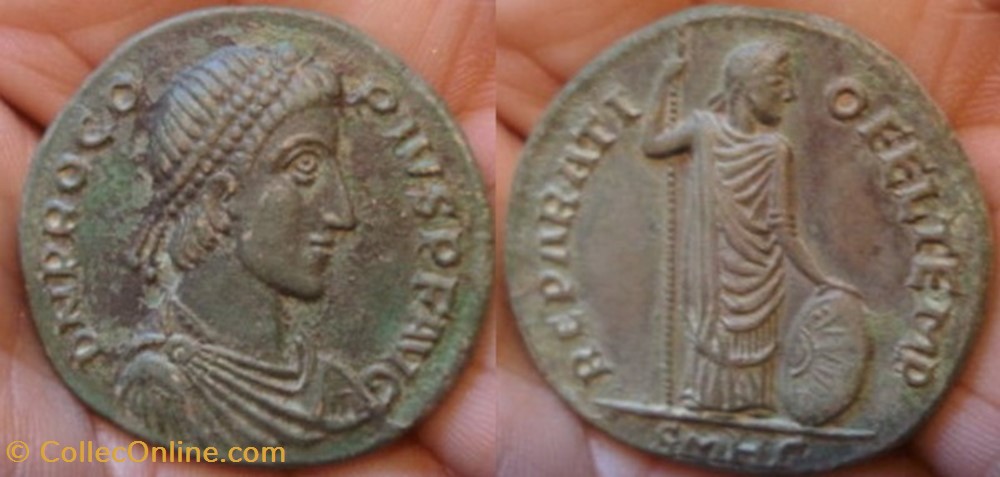 Ae1 Procope FAUX MODERNE coin ancient b to roman republicain imperial ae1 procope faux moderne