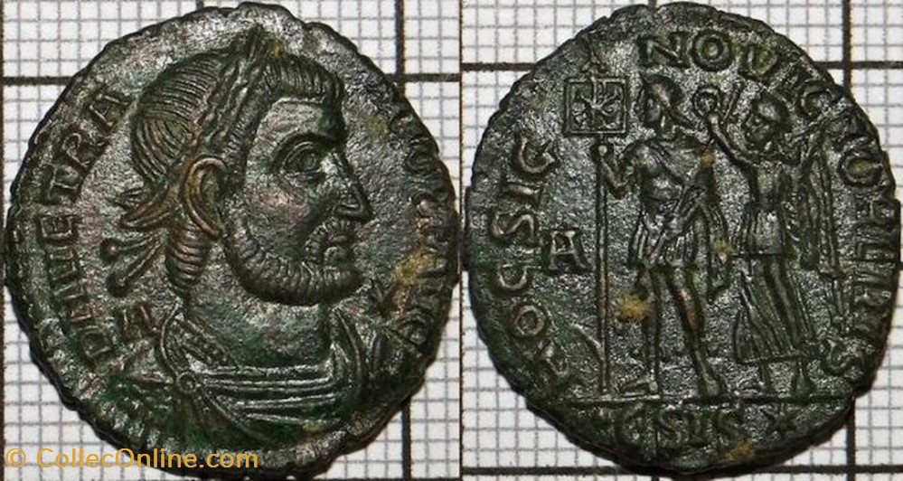 Ae2 Vetranio Faux moderne coin ancient b c to roman republicain imperial ae2 vetranio faux moderne